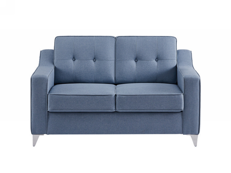 Modern Home Simple Design Sofas Fabric Couch Blue 1 2 3 Seater Sofa Set For Living Room Furniture
