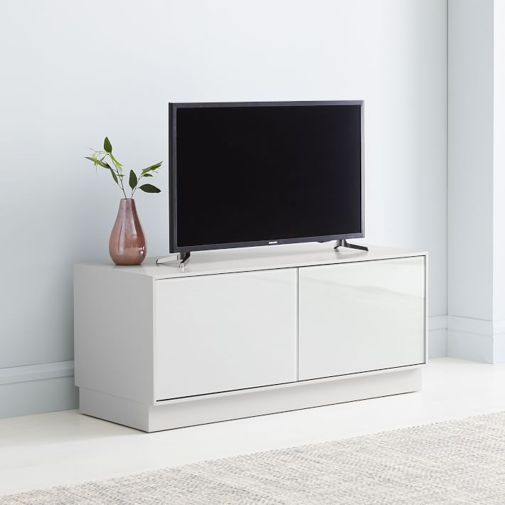 Custom White TV Stand