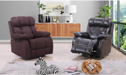 manual recliner sofa set #9483