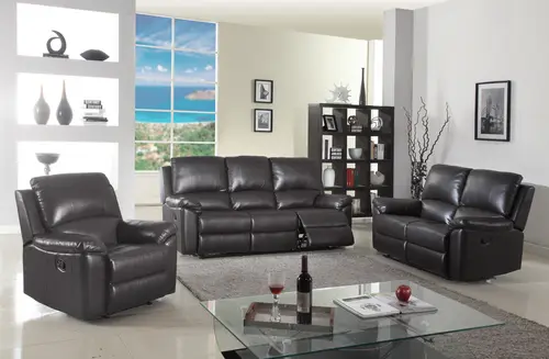 manual recliner sofa set #9241