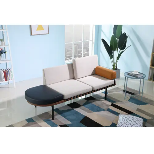 Classic Design Sofa End Table Unit Teak Outdoor Patio Wood Two Seater Sofa