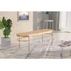 Nordic design rattan bench for project