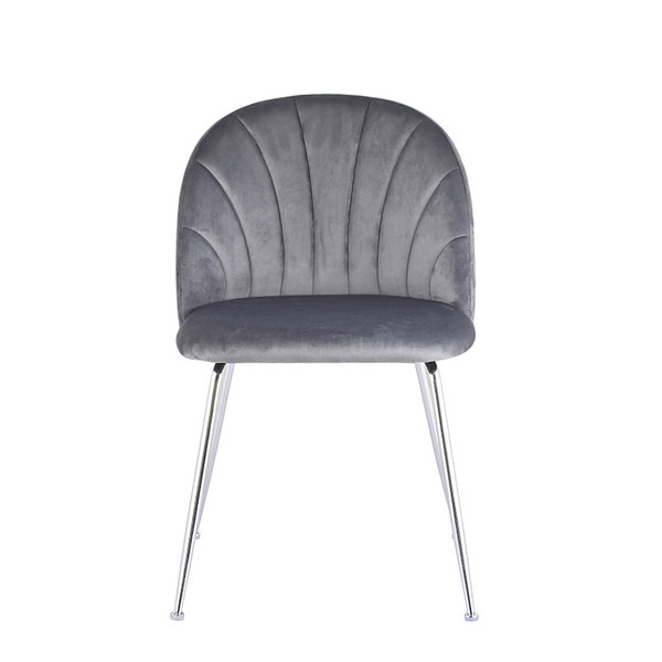 Grey Velvet Dining Chair
