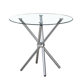 Silver Glass Dining Table
