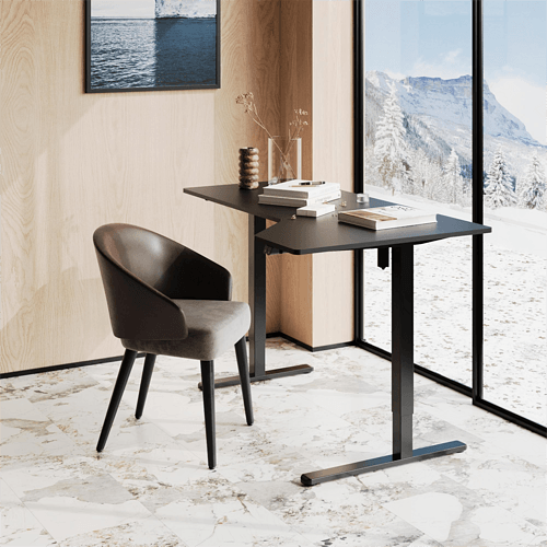 V-mounts Single Motor L Shape Electric Adjustable Office Desk JSD5-02-L1