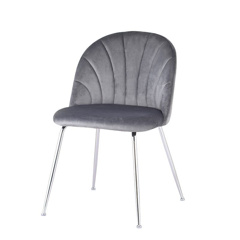 Grey Velvet Dining Chair