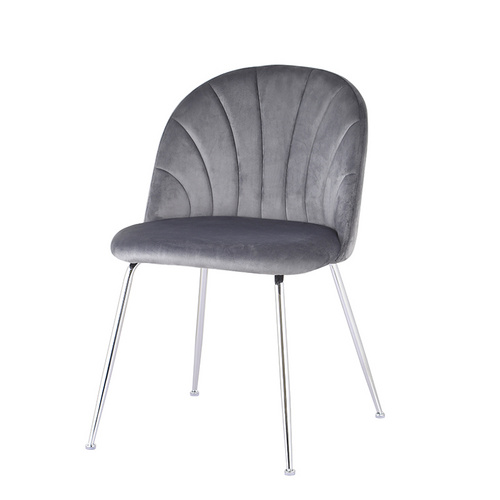 Grey Velvet Dining Chair
