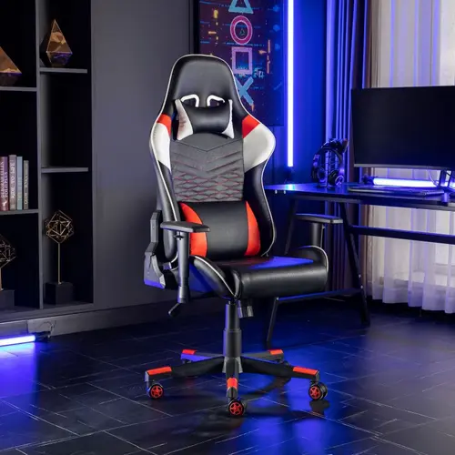 MLM-611562 Gaming Chair with Combined PU and PU Castors