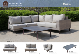 Marino corner sofa set of 4