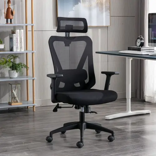 MLM-611744 High Back Ergonomic Mesh Office Chair with Adjustable Headrest
