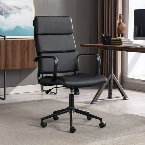 MLM-611729 Medium Back Metal Frame PU Office Chair