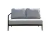 Valenzia Corner sofa set of 4 with FSC teak/Alu. coffee table