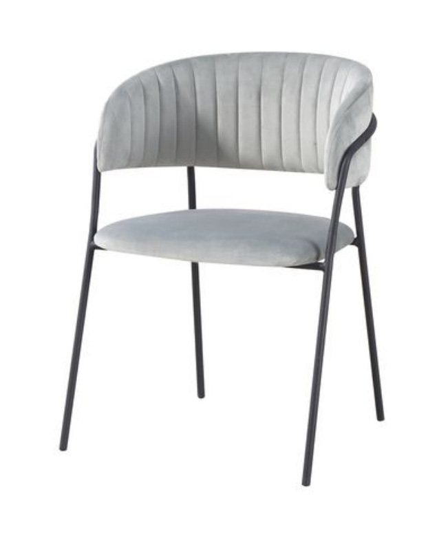 Grey Velvet Dining Chair