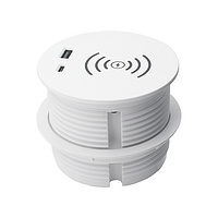 Sofa Power Grommet PD 20 W Desktop Grommet Furniture Round Wireless Charging Socket