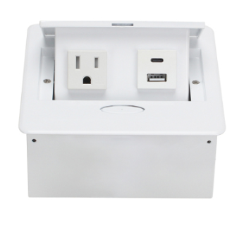 American socket Desk mounted outlet us desk in with TR USB A +C table pop up socket electrical connection box