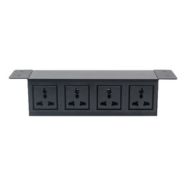 Gaost under desk universal power strip fast chargingaluminum alloy power strip with flat plug