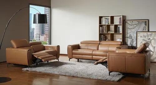 European Style Living Room Power Reclining Sofa Set 123 Set