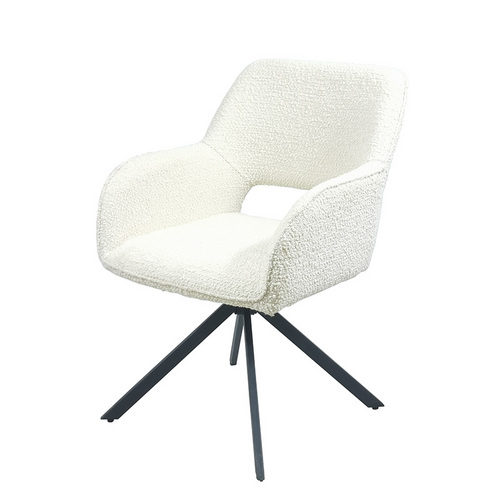 White Swivel Dining Chair