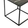Unique Coffee Tables Gill more Black Glass And Black Metal Contemporary Square Side Table Mirrored Coffee Table Modern Customize
