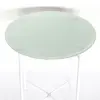 Glass Nordic Round Small Steel Folding Table Custom Outdoor Patio Furniture Small Tea Table