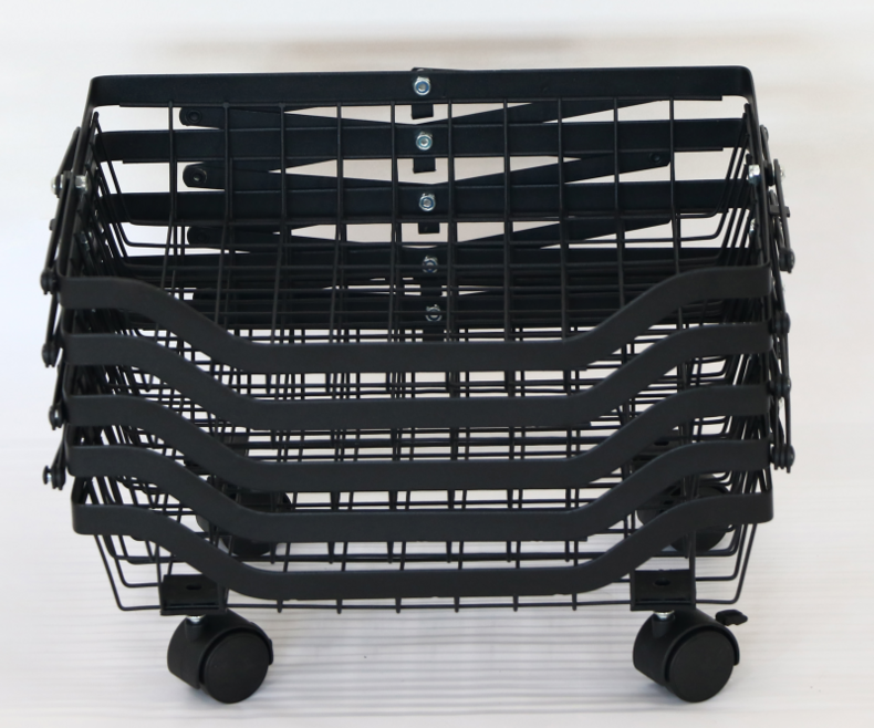 High Quality Folding Multi Layer Storage Racks Vegetable And Fruit Basket Cooker Storage Shelves Space Saving Helper