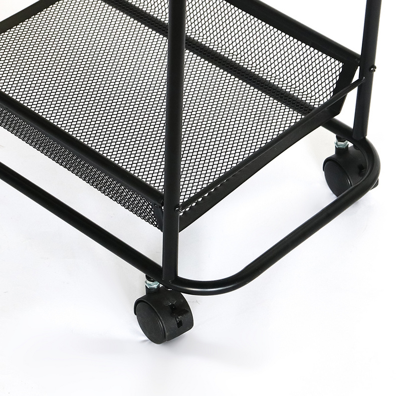 Rolling Storage Cart With Cloth Storage