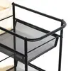 Rolling Storage Cart With Cloth Storage