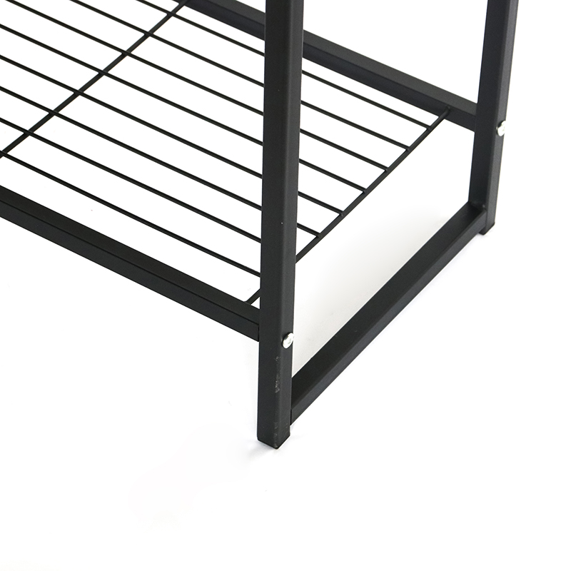 Shoe Rack 3-Tier Shoe Storage Unit Flat Slant Adjustable Shoe Organizer Shelf for 6 Pairs Durable and Stable for Entryway