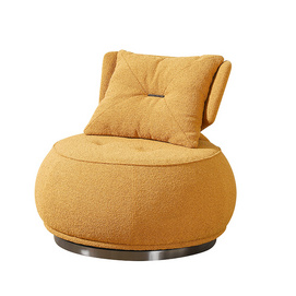 Orange Rotatable Accent Chair