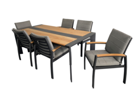 Basel dining table set of 7