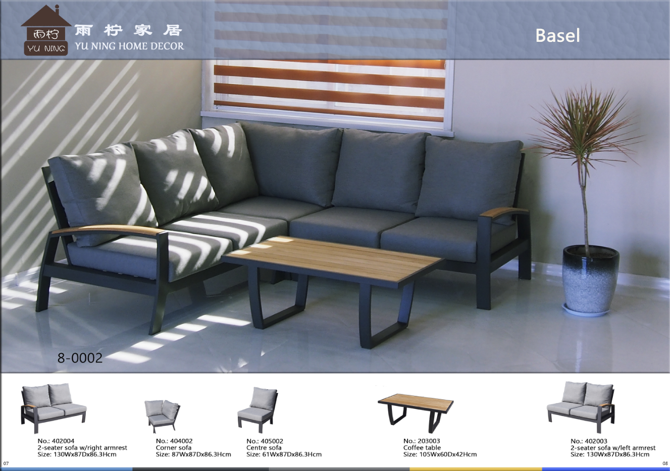 Basel corner sofa set of 4 or 5