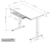 V-mounts Electric Height Adjustable Tempered Glass Desk VM-JSD5-01-G4