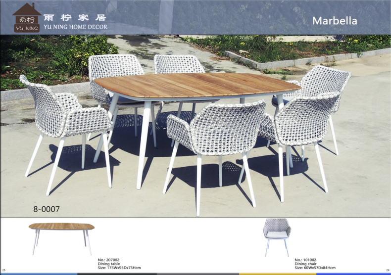 Marbella dining set