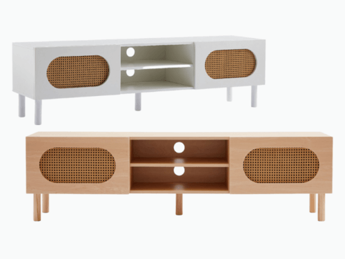 Rattan TV cabinet