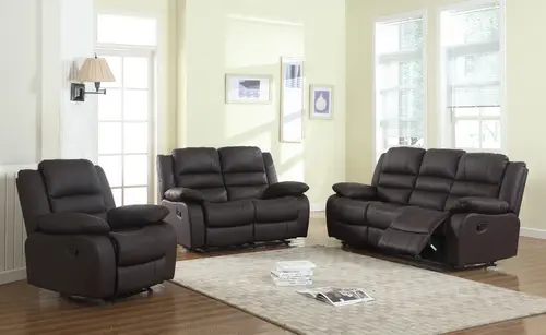 3 2 1 Seater Living Room Reclining Sofa Set for Family