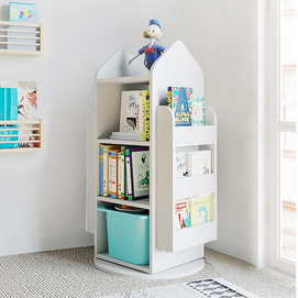 Bookcase Multi-Layer Rotatable Bookshelf Bookcase Shelf Storage Suitable for Living Room Bedroom Home Office Organizer Shelves Bookshelf