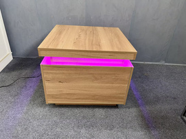 LED wooden bedside table