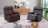 Classic Single Reclining Sofa with Buckles