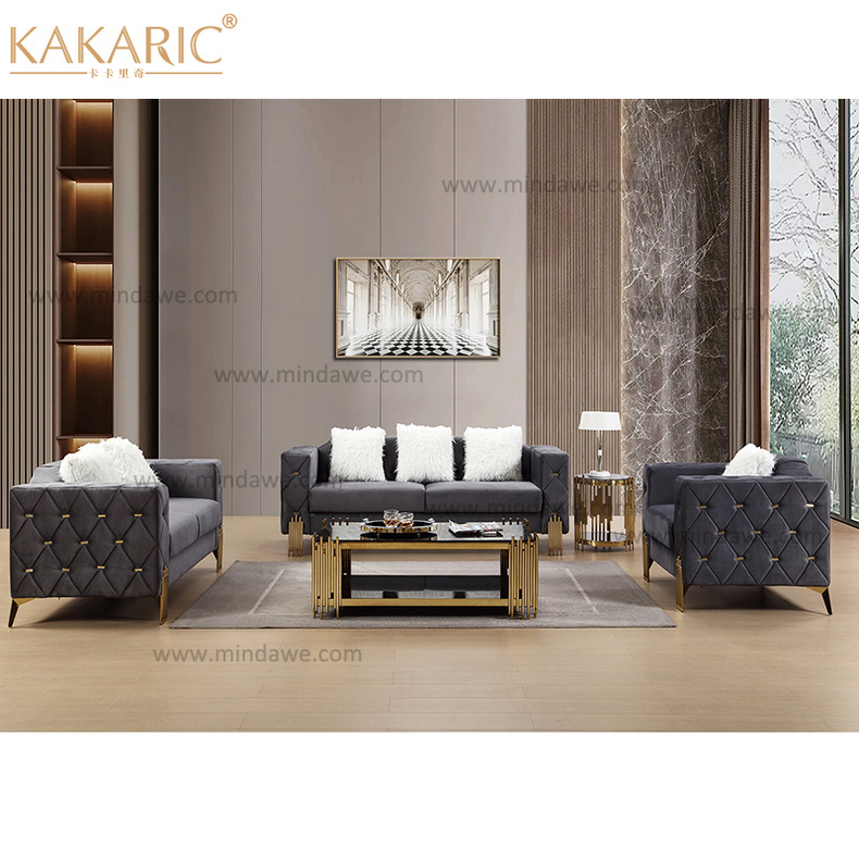 W12B08-KD Modern luxury living room sofa