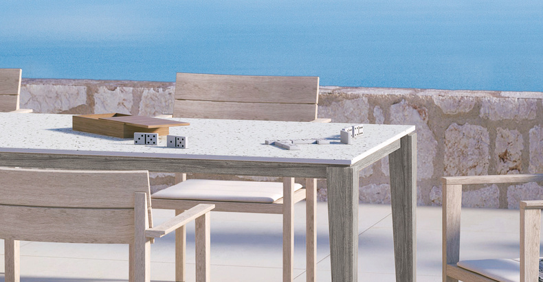 KONIC Rectangular dining table 240x100cm
