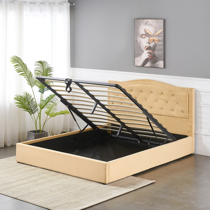 BED FRAME GAS LIFT AND STORAGE BED-WY-36