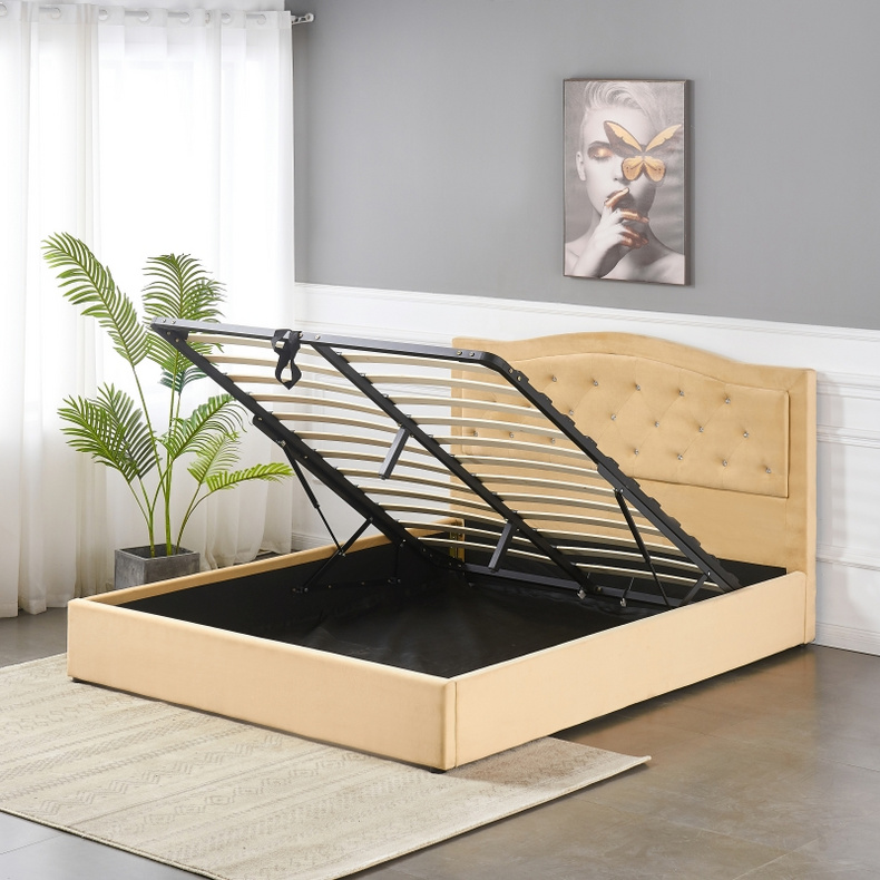 BED FRAME GAS LIFT AND STORAGE BED-WY-36