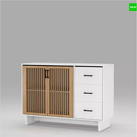 New Design Bamboo Decorative Door Cabinet for Hallway Entrance Living Room