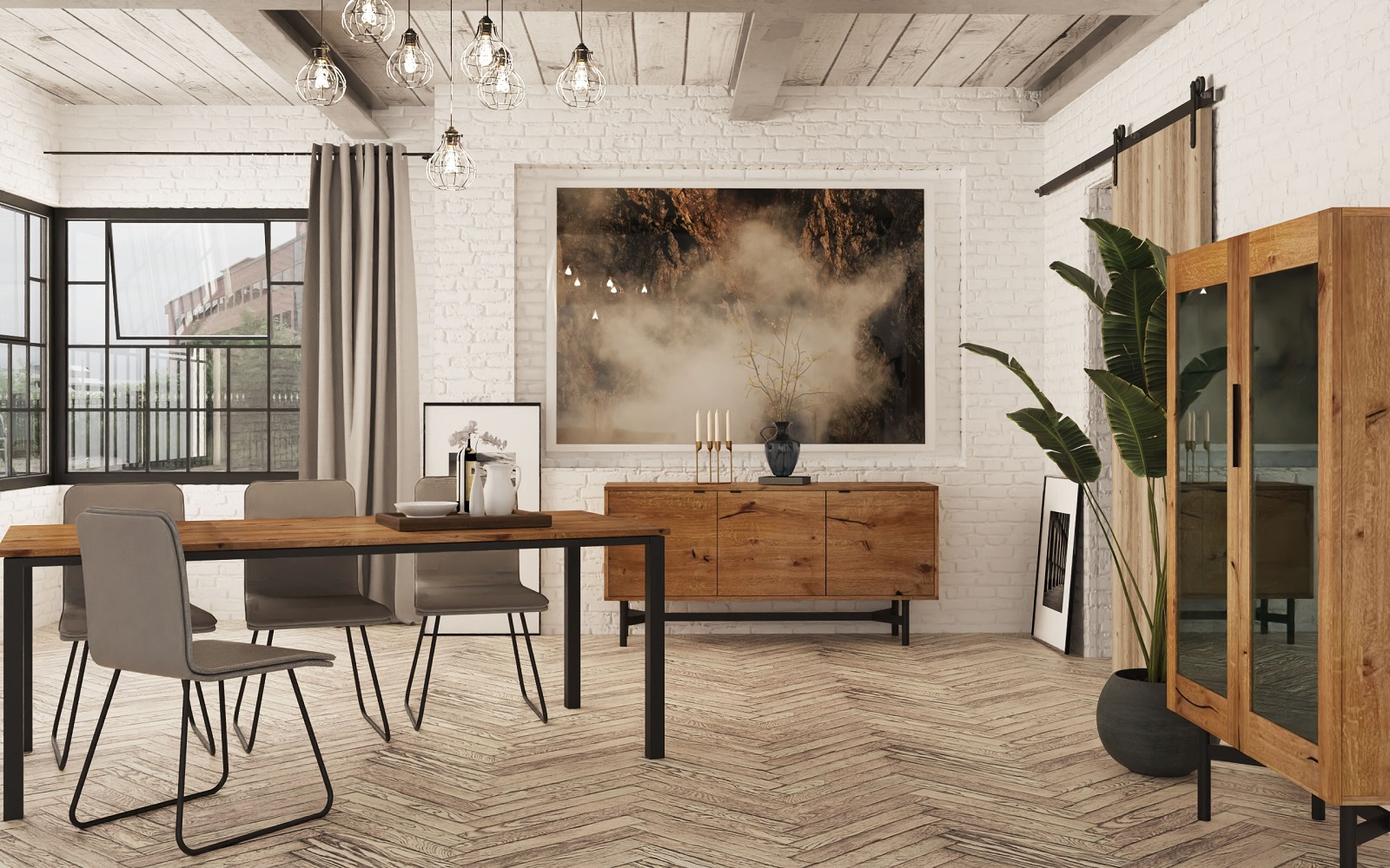 Orleans Oak Room Set