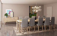 Toledo Oak Dining Table