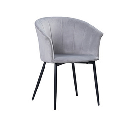 Grey upholstered dining chairs