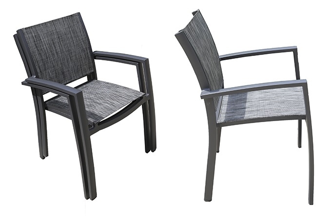 Balcony set of 3,Up Two Melfi textilene chair