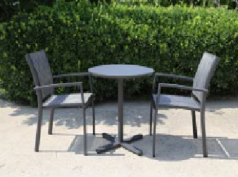 Balcony set of 3,Up Two Melfi textilene chair