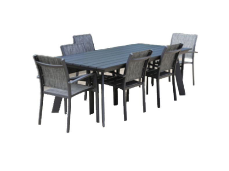 Nola and Melfi dining table set of 7