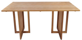 White Wax Wood And PE Vine Table